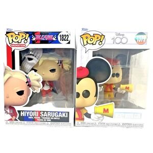 Funko Pop Lot of 2 Bleach Hiyori Sarugaki 1822 Disney Mickey Mouse Club 1379 New